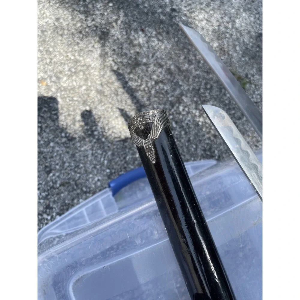 Whetstone Cutlery Samurai Sword Katana Set of 2 Dragon Saya AS IS Repair